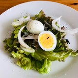 簡単ドレッシングで☆じゃこ(しらす)と卵サラダ